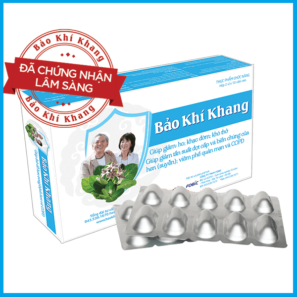 Sản phẩm Bảo Khí Khang đã được chứng minh lâm sàng